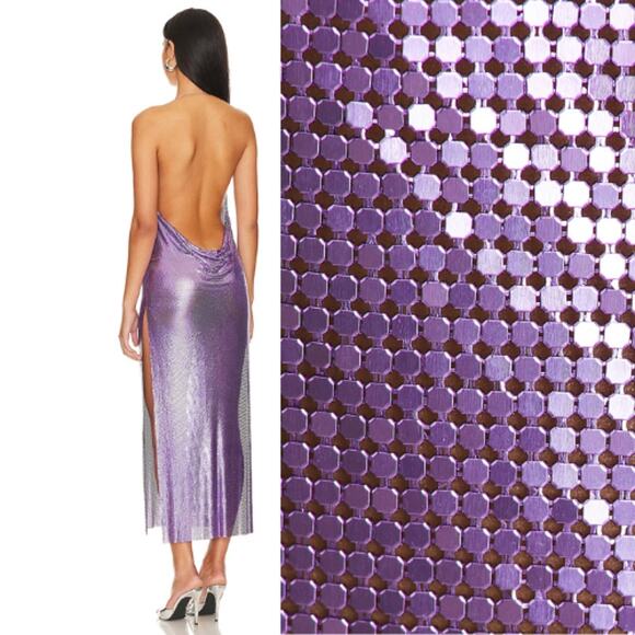 8 Other Reasons Chain Dress in Purple NWOT Size ONE SIZE - Picture 4 of 4